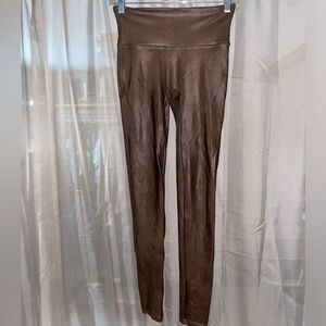 SPANX copper toned shimmery leggings. Gently used.